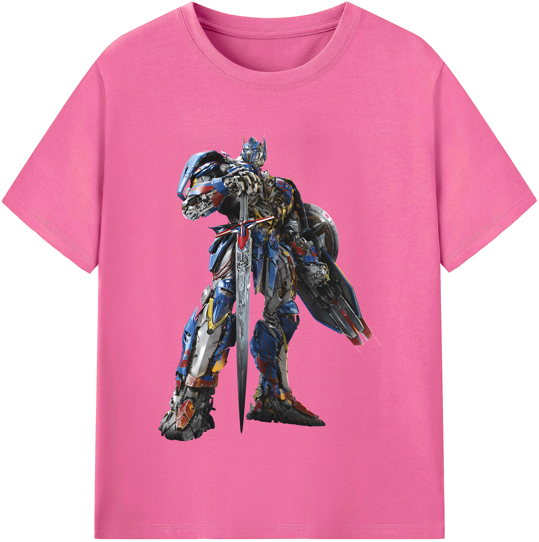 （画像用） Transformers トランスフォーマー レディースカジュアルプリントTシャツ（綿100％）
